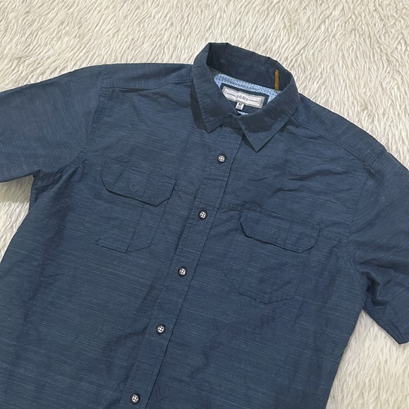 Pd&c blue button down shirt size medium - Picture 2 of 5